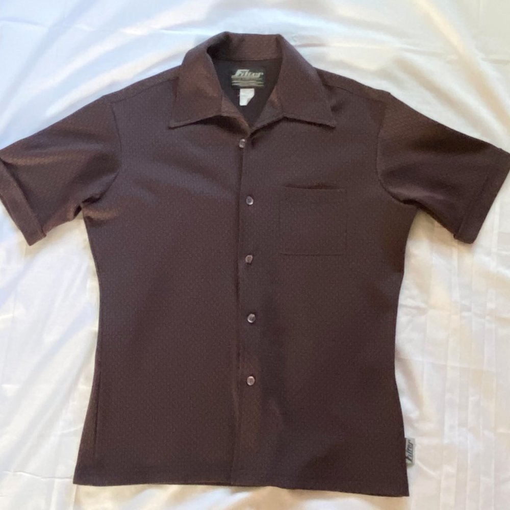 Trendy Button Down Throwback Lesiure Shirt